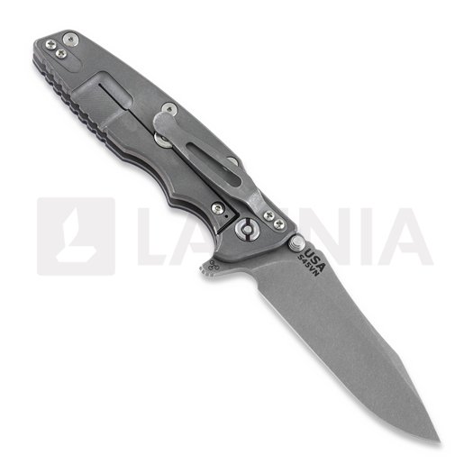 Coltello pieghevole Hinderer Eklipse 3.5" Spearpoint Tri-Way Working Finish Blue/Black G10