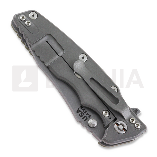 Coltello pieghevole Hinderer Eklipse 3.5 Spearpoint, S45VN Working Finish, verde