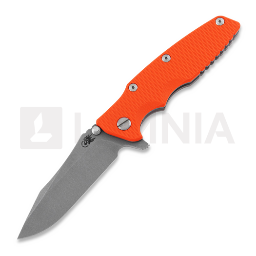 Coltello pieghevole Hinderer Eklipse 3.5" Spearpoint Tri-Way Working Finish Orange G10