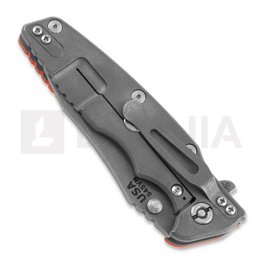 Coltello pieghevole Hinderer Eklipse 3.5" Spearpoint Tri-Way Working Finish Orange G10