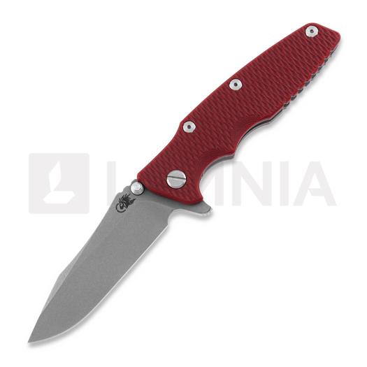 Hinderer Eklipse 3.5" Spearpoint Tri-Way Working Finish Red G10 folding knife