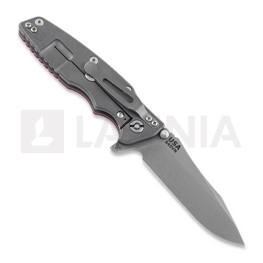 Hinderer Eklipse 3.5" Spearpoint Tri-Way Working Finish Red G10 sulankstomas peilis