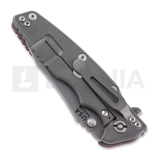 Hinderer Eklipse 3.5" Spearpoint Tri-Way Working Finish Red G10 sulankstomas peilis