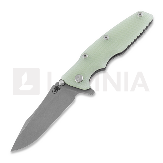 Hinderer 3.5 Eklipse S45VN Spearpoint Working Finish fällkniv, translucent green