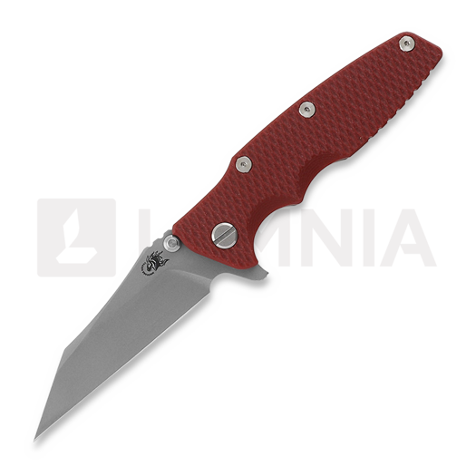 Hinderer Eklipse 3.5" Wharncliffe Tri-Way Battle Bronze Red G10 folding knife
