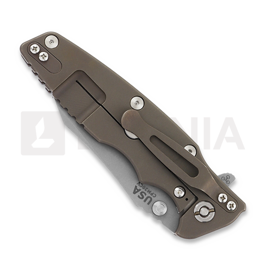 Hinderer Eklipse 3.5" Wharncliffe Tri-Way Battle Bronze Red G10 folding knife