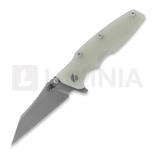 Liigendnuga Hinderer Eklipse 3.5" Wharncliffe Tri-Way Battle Bronze Translucent Green G10