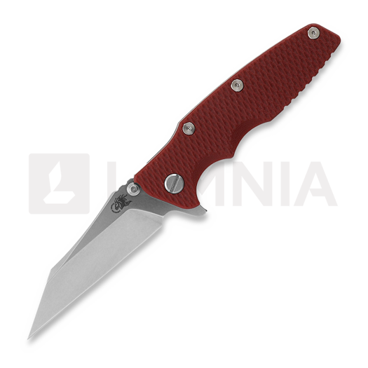 Coltello pieghevole Hinderer Eklipse 3.5" Wharncliffe Tri-Way Stonewash Red G10