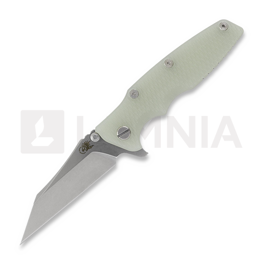 Складной нож Hinderer Eklipse 3.5" Wharncliffe Tri-Way Stonewash Translucent Green G10