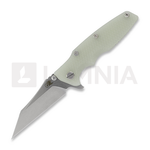 Hinderer Eklipse 3.5" Wharncliffe Tri-Way Stonewash Translucent Green G10 kääntöveitsi