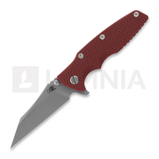 Hinderer Eklipse 3.5" Wharncliffe Tri-Way Working Finish Red G10 folding knife