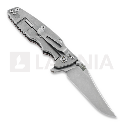 Hinderer Eklipse Gen2 bowie folding knife, black/orange