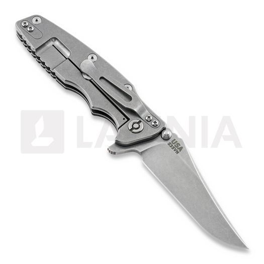 Hinderer Eklipse Gen2 bowie folding knife, dark brown/brown