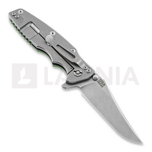 Hinderer Eklipse Gen2 bowie folding knife, green