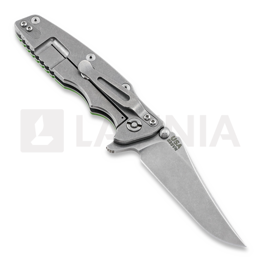 Hinderer Eklipse Gen2 bowie sulankstomas peilis, žalia