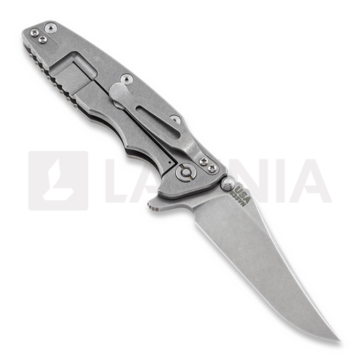 Hinderer Eklipse Gen2 bowie sulankstomas peilis, pilka