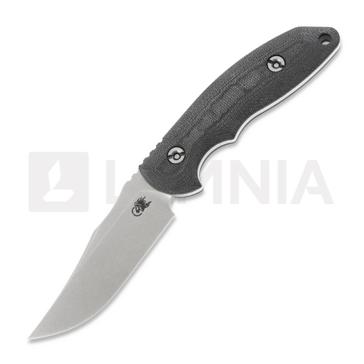 Нож Hinderer Emmet Bowie, stonewashed, black micarta