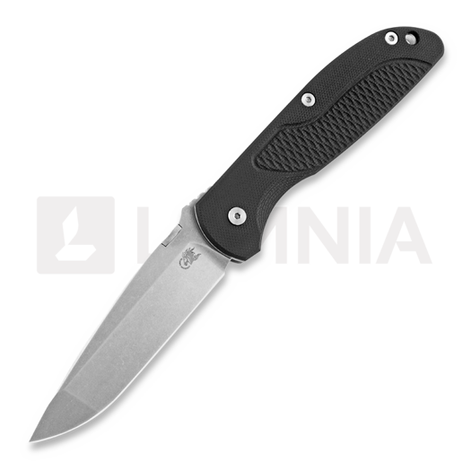 Hinderer Firetac Spanto 접이식 나이프, stonewashed, 검정