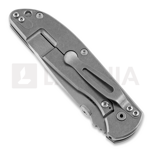 Coltello pieghevole Hinderer Firetac Spanto, stonewashed, nero