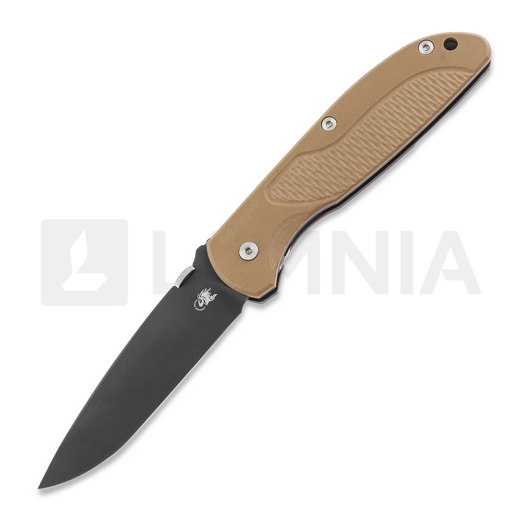 Hinderer Firetac Spanto Tri-Way Battle Black 접이식 나이프, Coyote G10