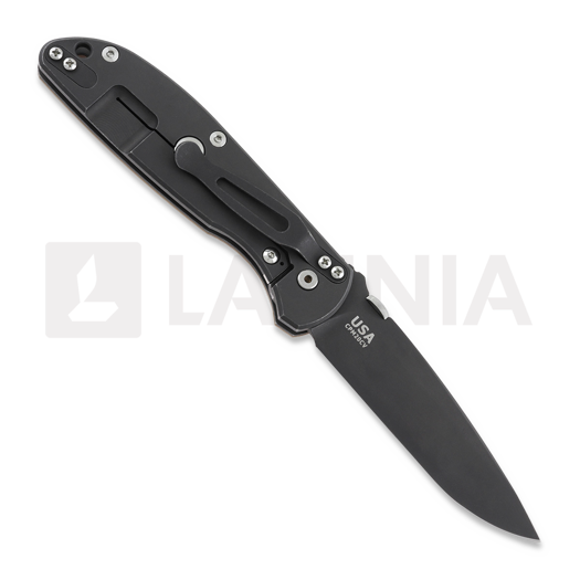 Hinderer Firetac Spanto Tri-Way Battle Black folding knife, Coyote G10