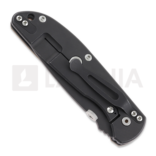 Hinderer Firetac Spanto Tri-Way Battle Black folding knife, Coyote G10