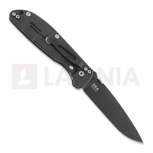 Hinderer Firetac Spanto Tri-Way Battle Black sulankstomas peilis, OD Green G10