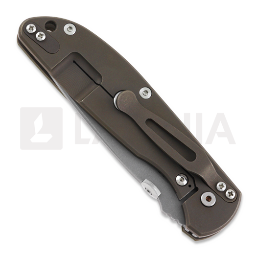 Hinderer Firetac Spanto Tri-Way Battle Bronze folding knife, OD Green G10