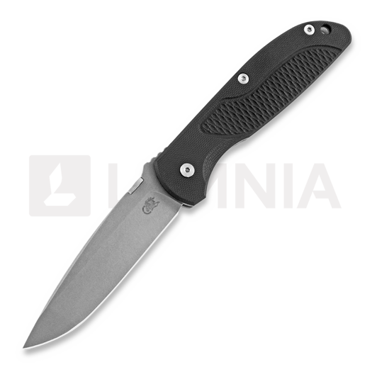 Hinderer Firetac Spanto folding knife, working finish, black