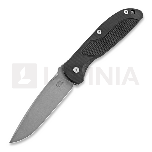 Hinderer Firetac Spearpoint 접이식 나이프, working finish, 검정