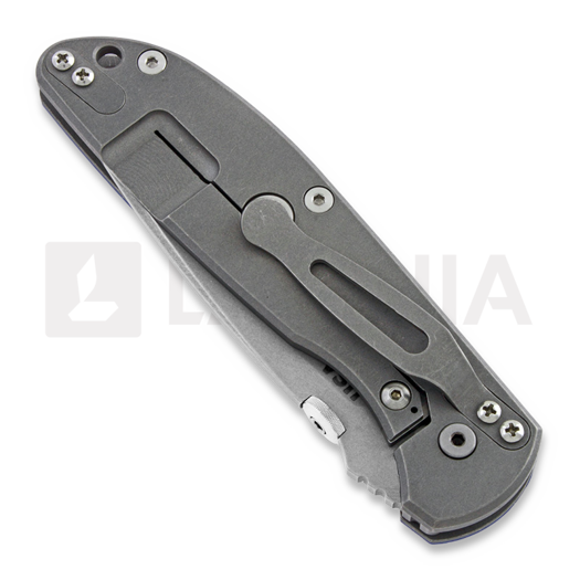 Hinderer Firetac Spearpoint folding knife, working finish, blue