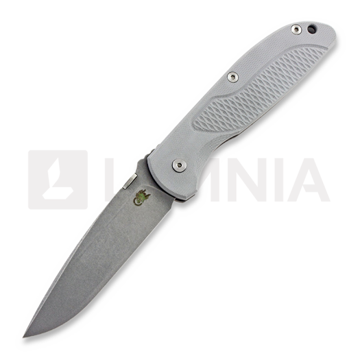 Hinderer Firetac Spearpoint 접이식 나이프, working finish, 회색