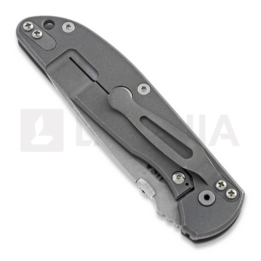 Hinderer Firetac Spearpoint sulankstomas peilis, working finish, pilka