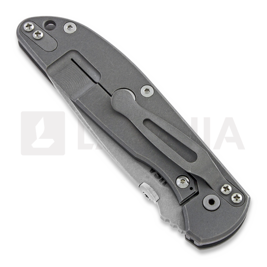 Coltello pieghevole Hinderer Firetac Spearpoint, working finish, grigio
