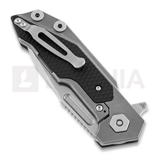 Hinderer Full Track Tri-Way Spearpoint folding knife, stonewash, black