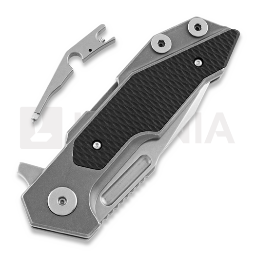 Hinderer Full Track Tri-Way Spearpoint kääntöveitsi, stonewash, musta