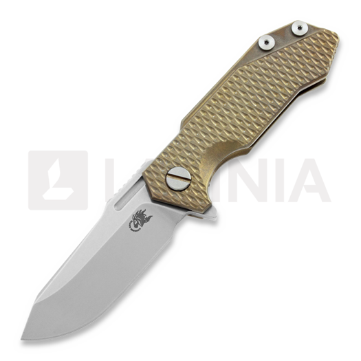 Hinderer Half Track Spearpoint összecsukható kés, Bronze Textured Ti