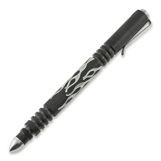 Hinderer Investigator Pen Flames タクティカルペン, ss sw black dlc