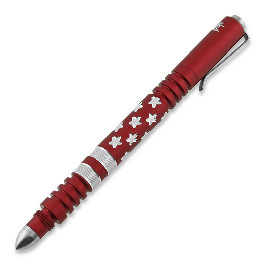 Caneta táctica Hinderer Investigator Pen Stars and Stripes, matte red