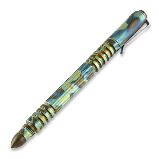Hinderer Investigator Titanium Flames עט