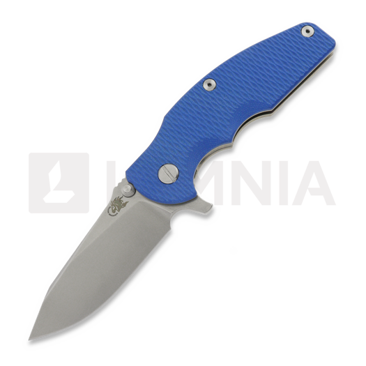 Складной нож Hinderer Jurassic Magnacut Slicer Flat Grind, Stonewash, Blue