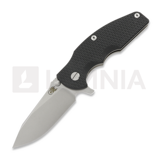Couteau pliant Hinderer Jurassic Magnacut Slicer Flat Grind, Stonewash Bronze, Black