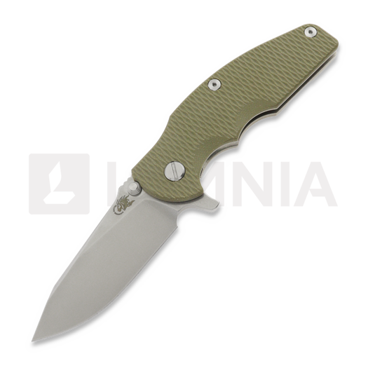 มีดพับ Hinderer Jurassic Magnacut Slicer Flat Grind, Stonewash, OD Green