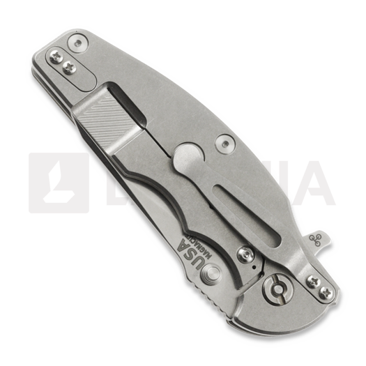 Hinderer Jurassic Magnacut Slicer Flat Grind sulankstomas peilis, Stonewash, OD Green