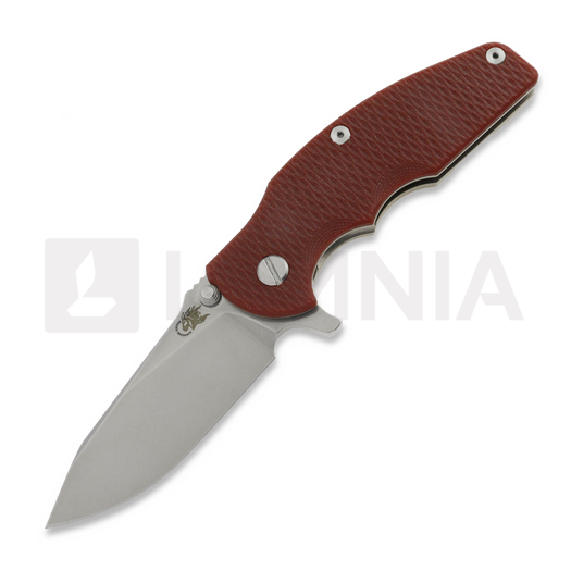 Складний ніж Hinderer Jurassic Magnacut Slicer Flat Grind, Stonewash, Red