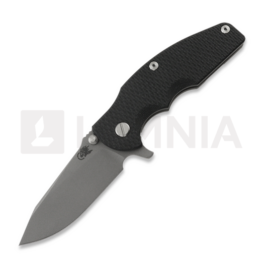 Hinderer Jurassic Magnacut Slicer Flat Grind foldekniv, Working Finish, Black