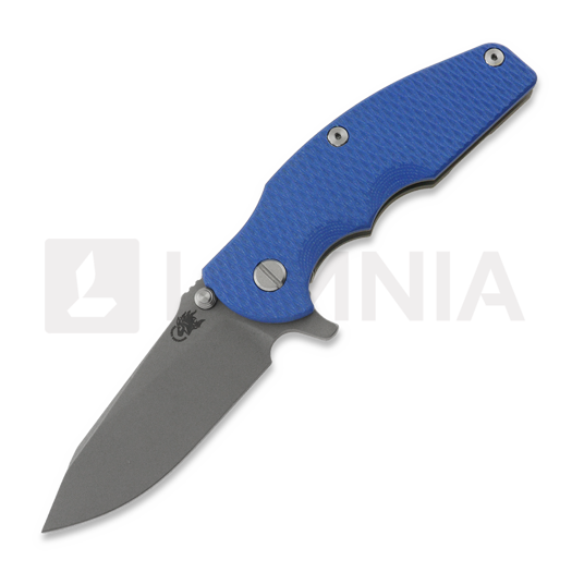 Hinderer Jurassic Magnacut Slicer Flat Grind fällkniv, Working Finish, Blue