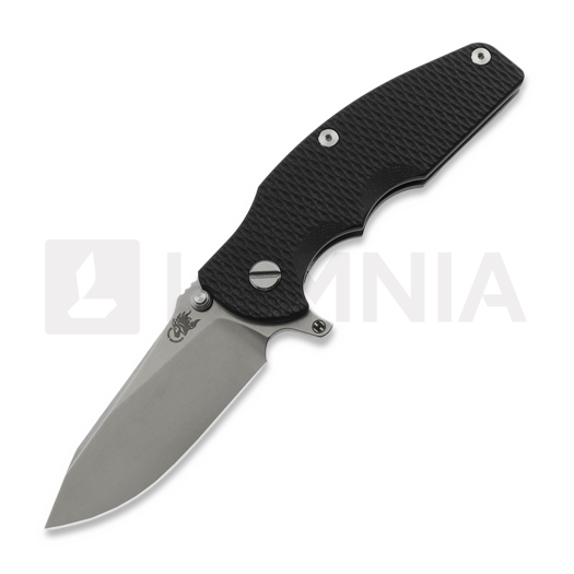 Hinderer Jurassic Magnacut Slicer foldekniv, Stonewash Blue, Black