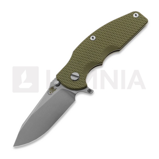 Saliekams nazis Hinderer Jurassic Magnacut Slicer, Stonewash, OD Green