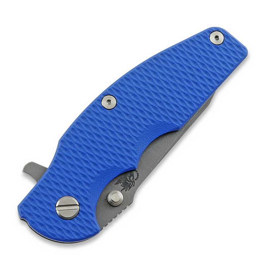 Coltello pieghevole Hinderer Jurassic Magnacut Slicer, Tri-Way Battle Blue, Blue G10